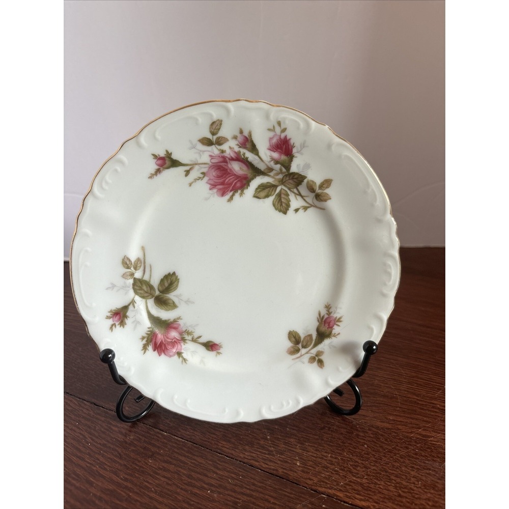 Vintage Royal Rose Fine China 6 1/4" Side Plates Made In Japan Replacement EUC